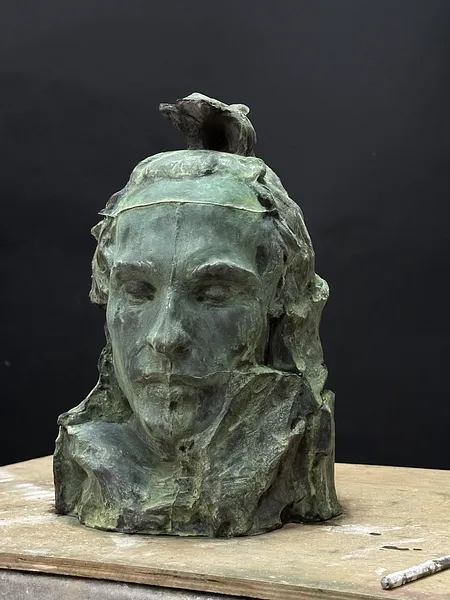 Зображення "Первісний обладунок" від Дмитро Войтович, розмір: H 40, матеріали: Бронза, медіум: Скульптура, серія: Первісні, ціна: $1400 Фото 2 з 7.