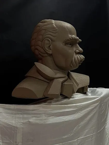 Зображення "Тарас Шевченко" від Дмитро Войтович, розмір: 100х80, матеріали: Глина, медіум: Скульптура, серія: Пам'ятник Фото 2 з 7.